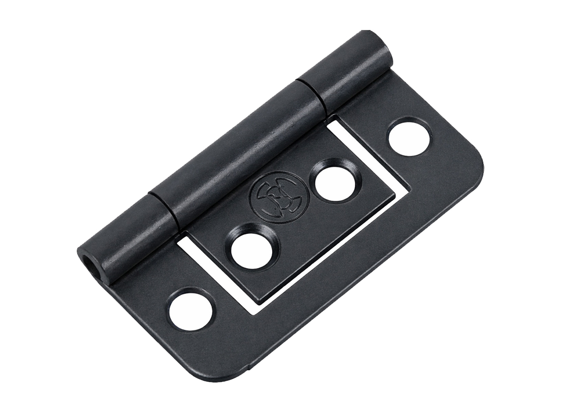 Fjord metalen middel vlakke scharnieren (2x stuks) - anthracite