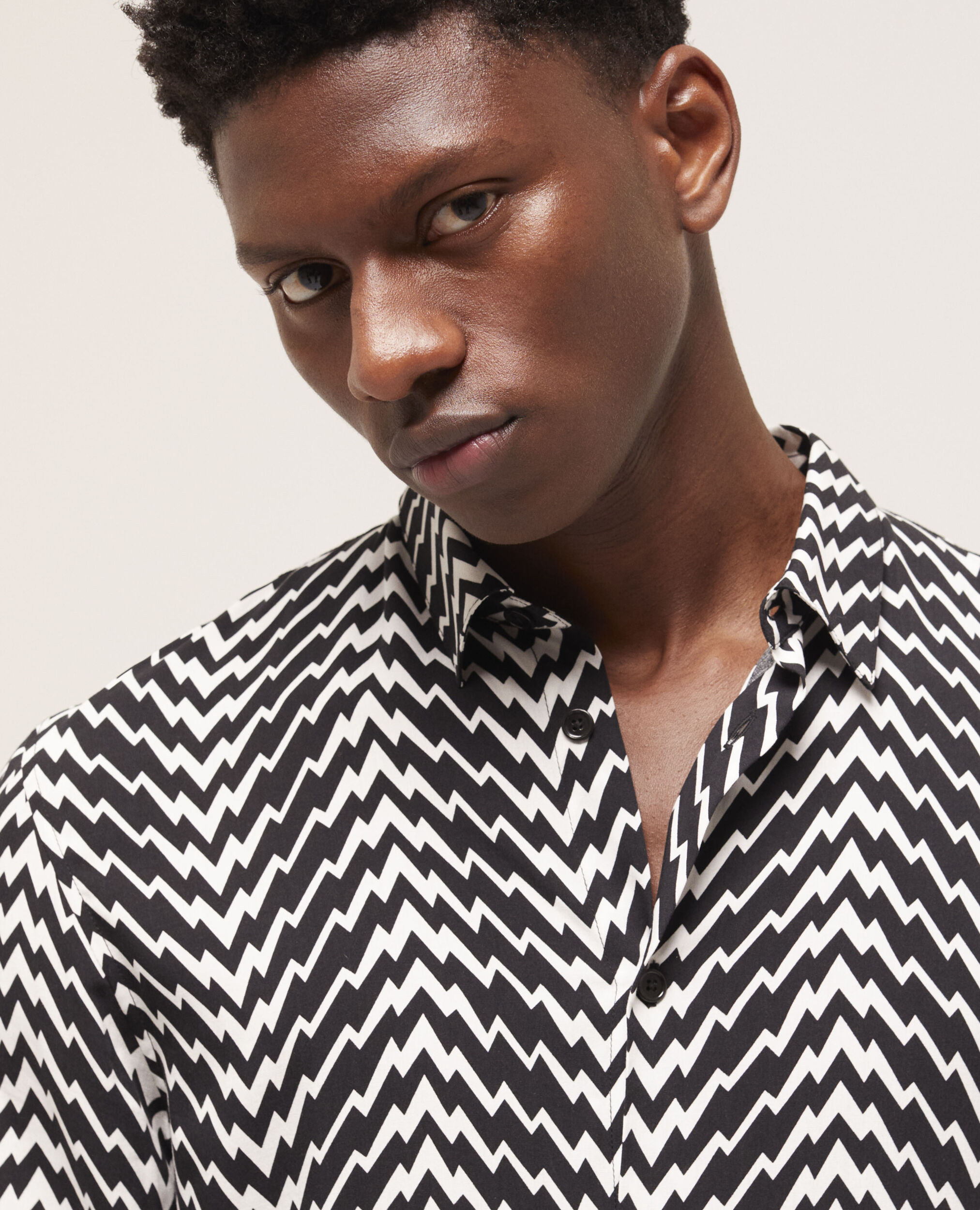 Chemise col classique imprimée