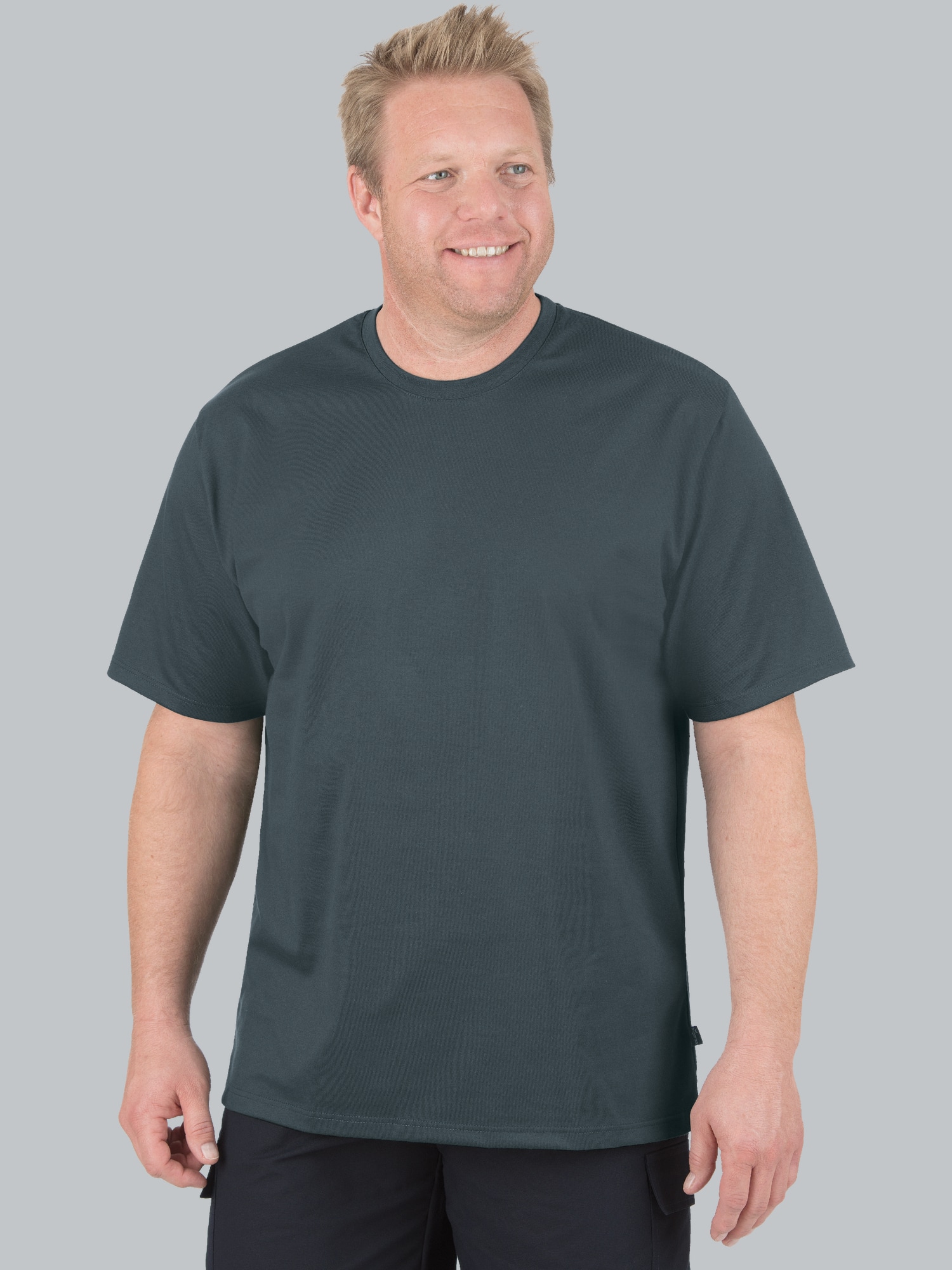 T-Shirt DELUXE Baumwolle Anthrazit