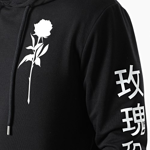 Sweat Capuche Orient Mono Noir