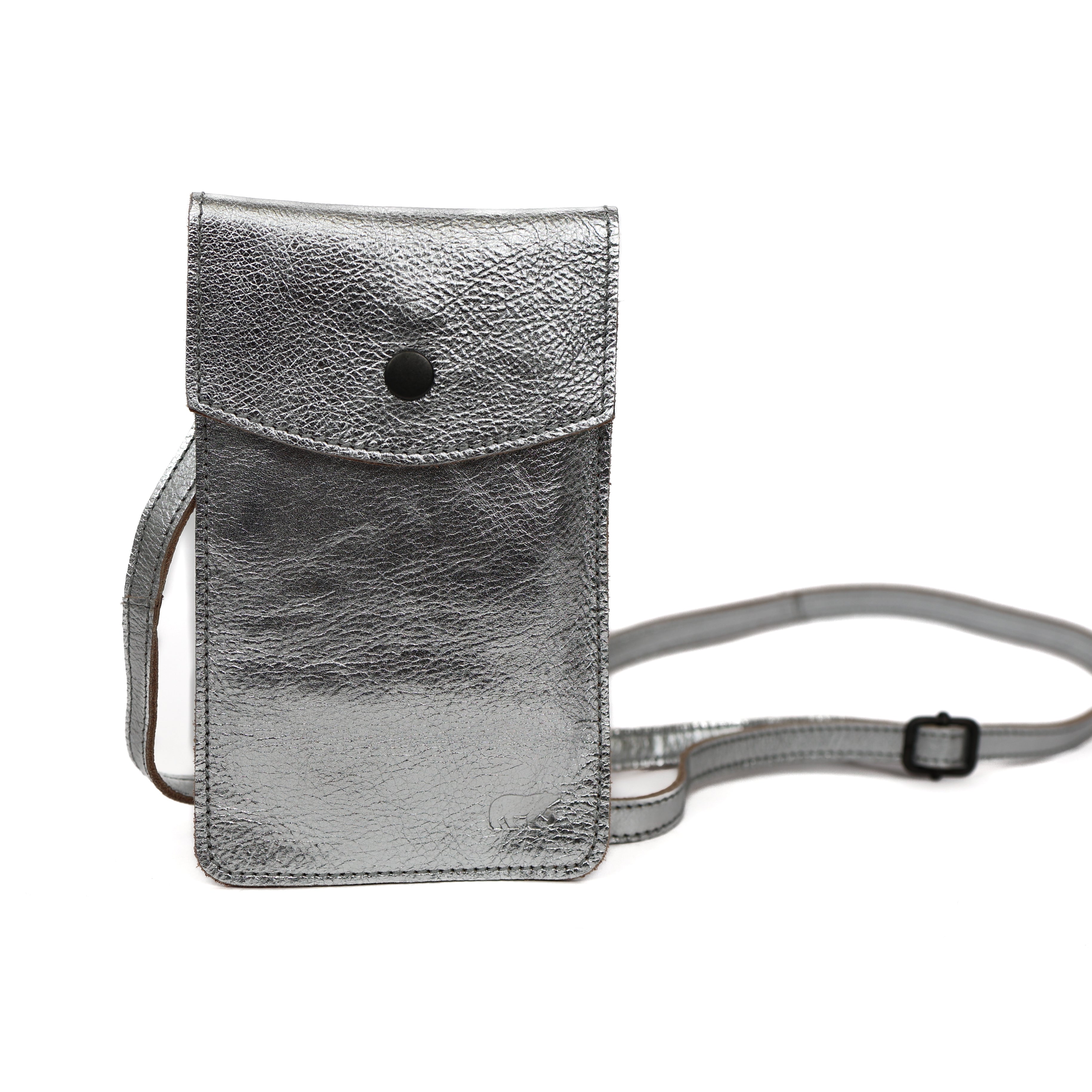 Telefoontasje 'Priya' silver Silver