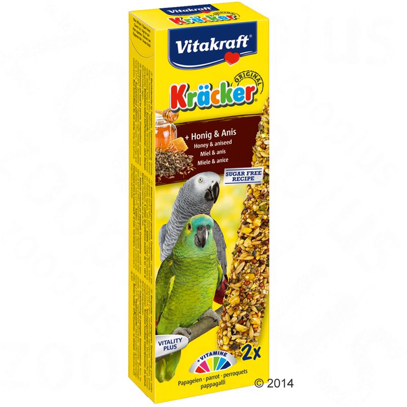 Krackers Vitakraft, perroquet, miel & anis