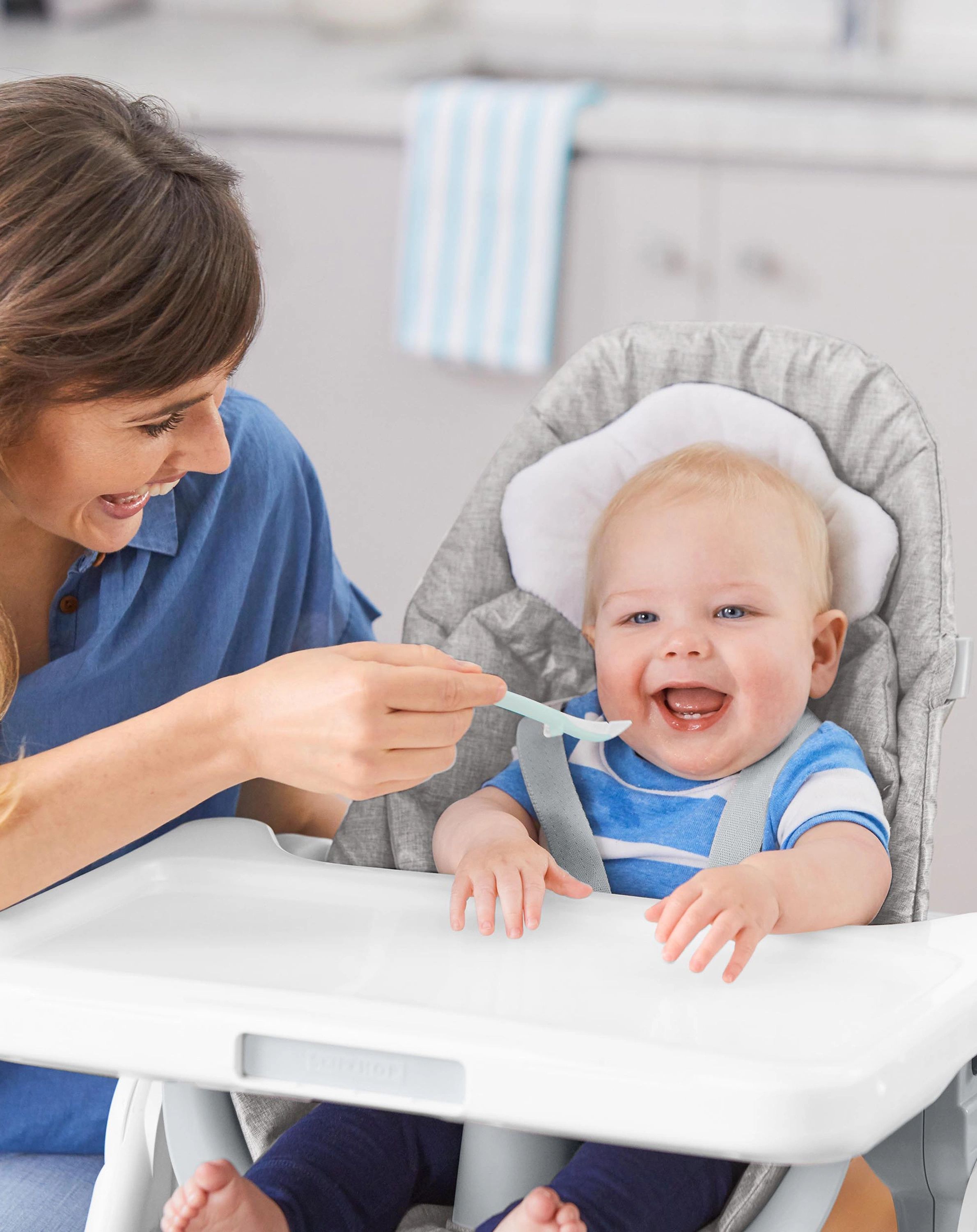 Breilöffel MEALTIME 2-Pack in grau/türkis