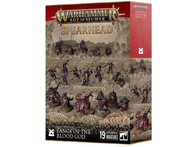 Games Workshop Figurenset Warhammer Age of Sigmar Spearhead Speerspitze der Klingen des Khorne – Reisszähne des Blutgottes – Bausatz