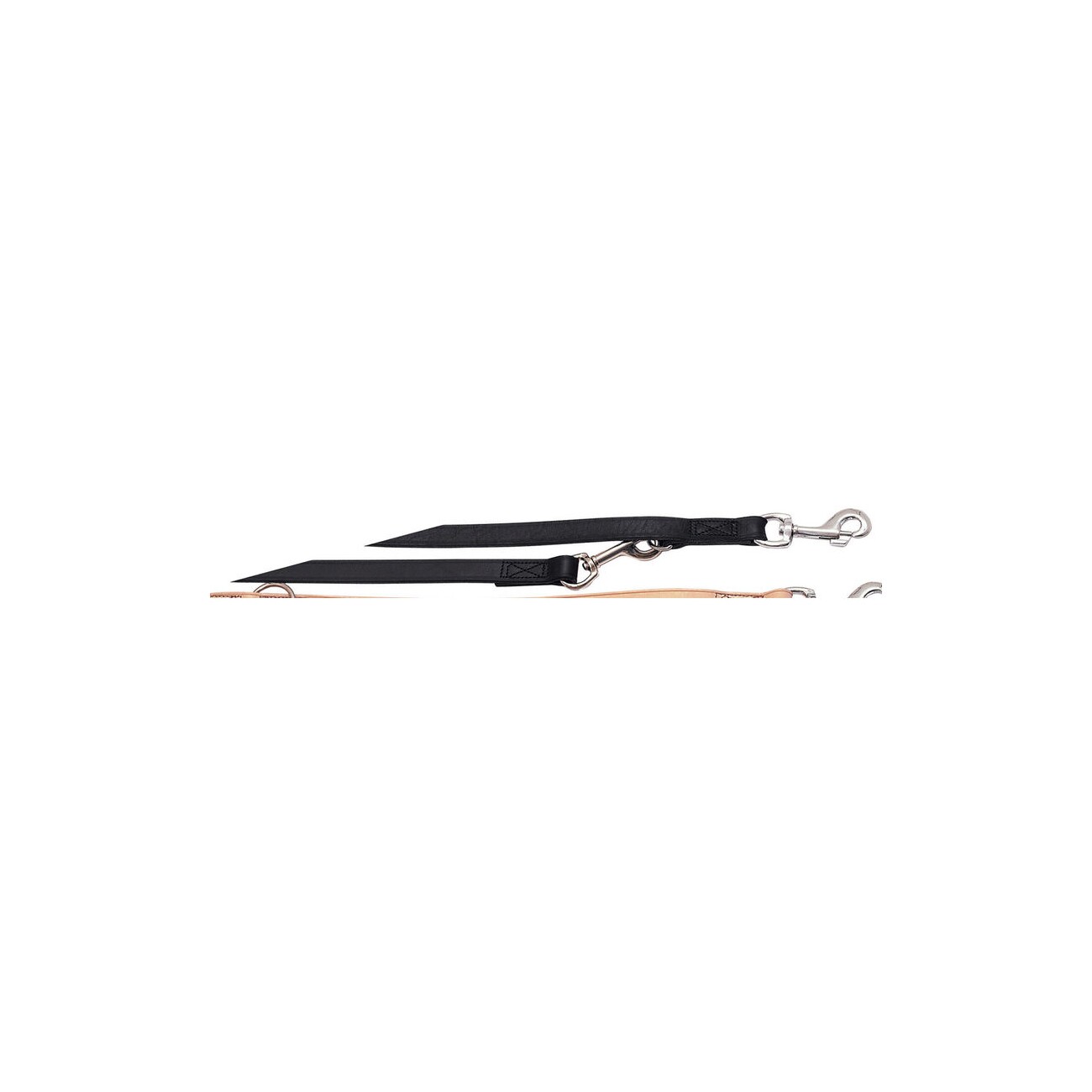 Kerbl VEGAS Führleine schwarz, ausschnallbar 22 mm 240 cm