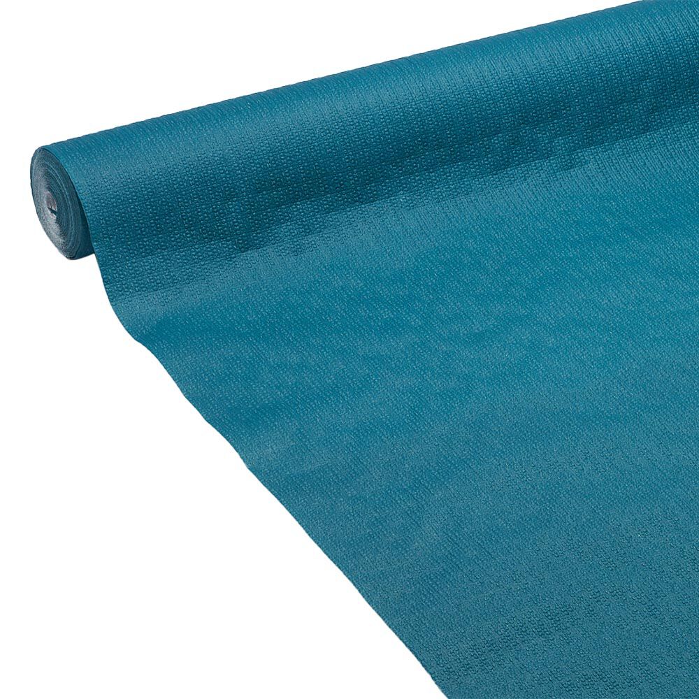 Nappe gauffrée bleu canard en papier 20 m