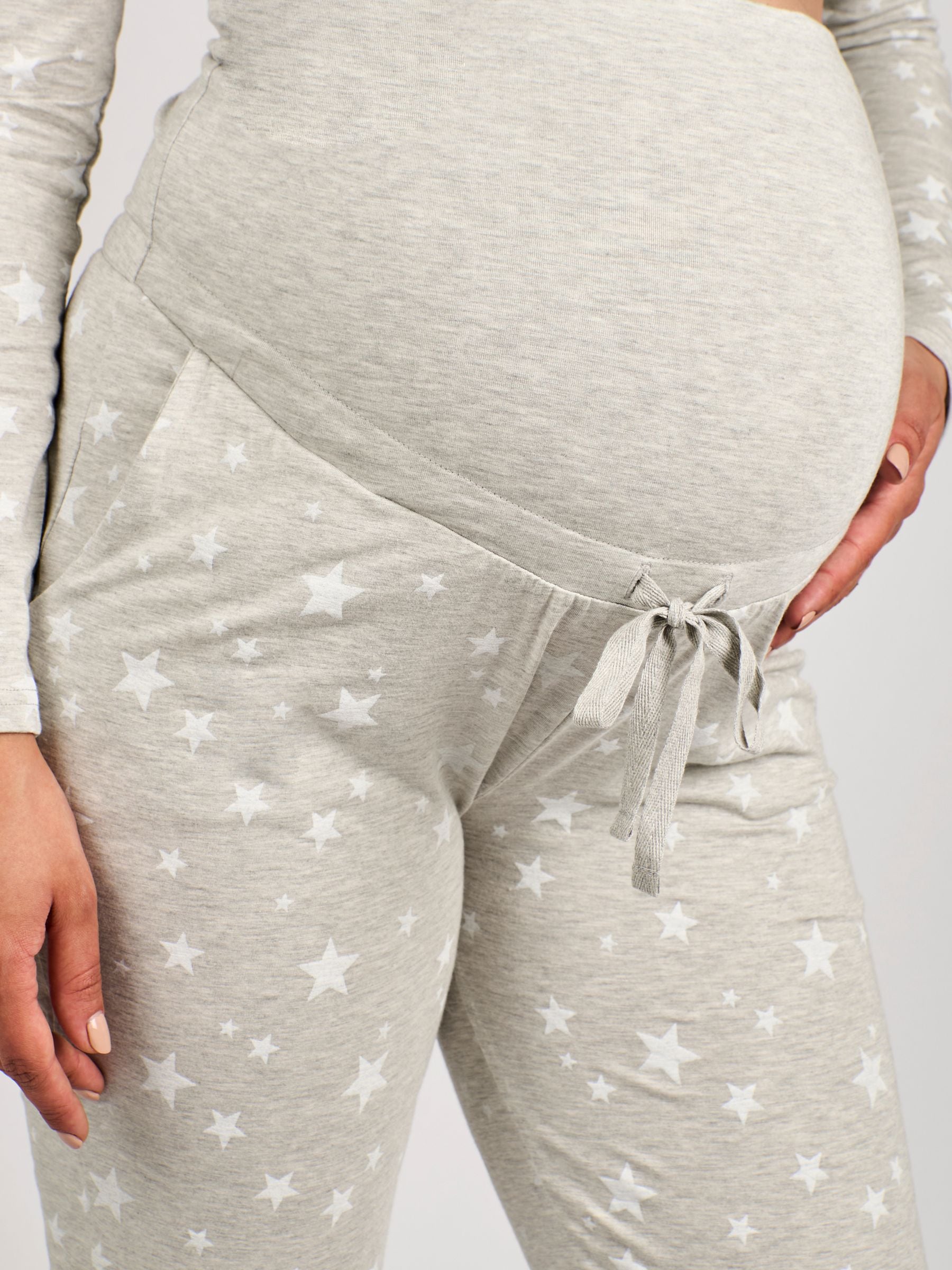 Grijs - JoJo Maman Bébé Zwangerschaps- en borstvoedingspyjama set