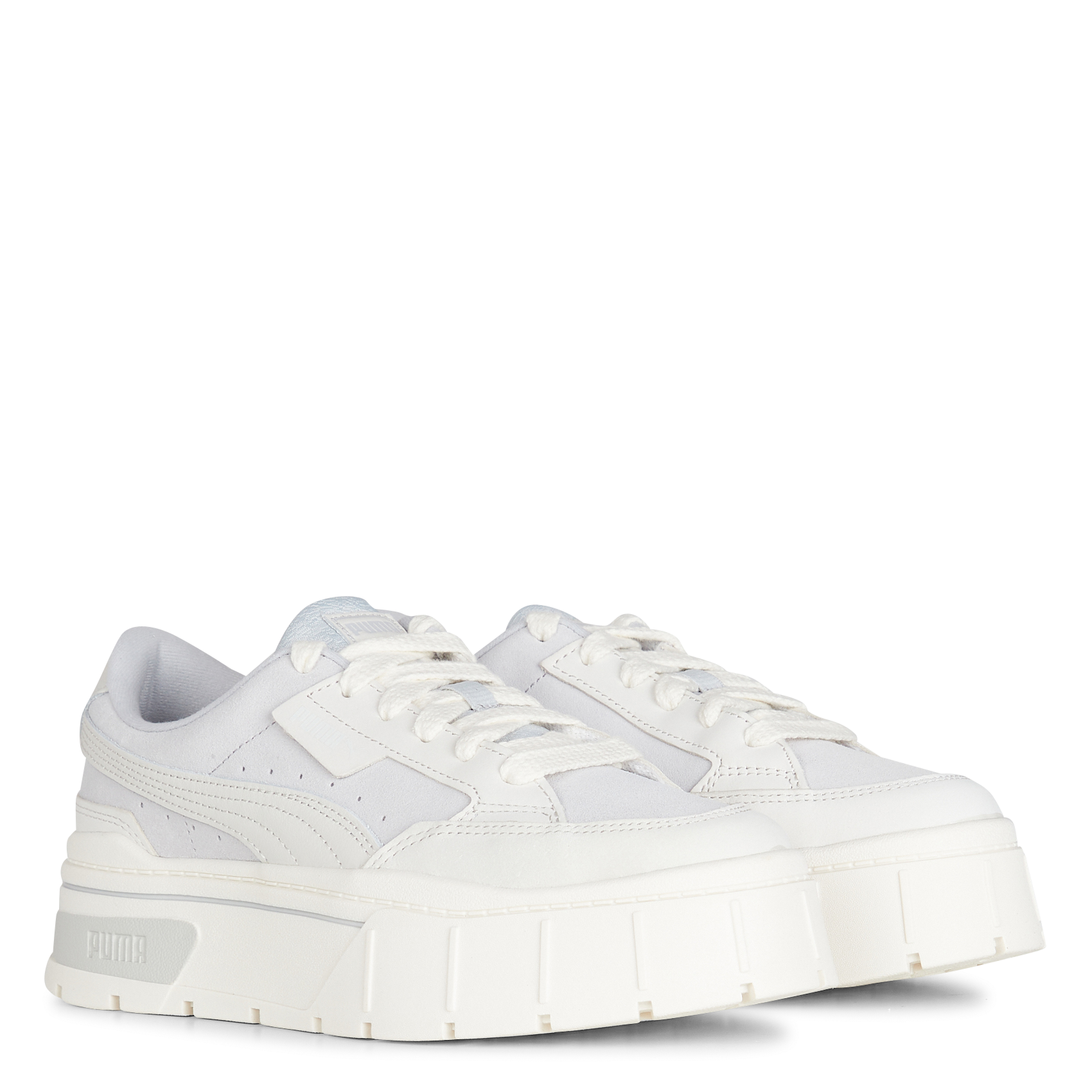 MAYZE STACK SELFLOVE - Baskets basses en cuir velours | Gris