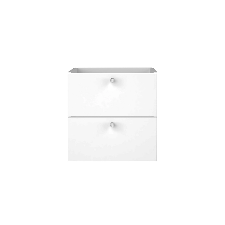 Bloc avec 2 tiroirs pour étagère cube GoodHome Mixxit blanc