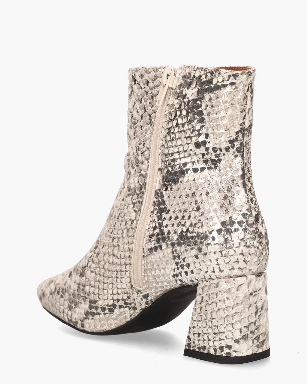 DWRS Label Lugano Off-White/Zilver Dames Enkelboots