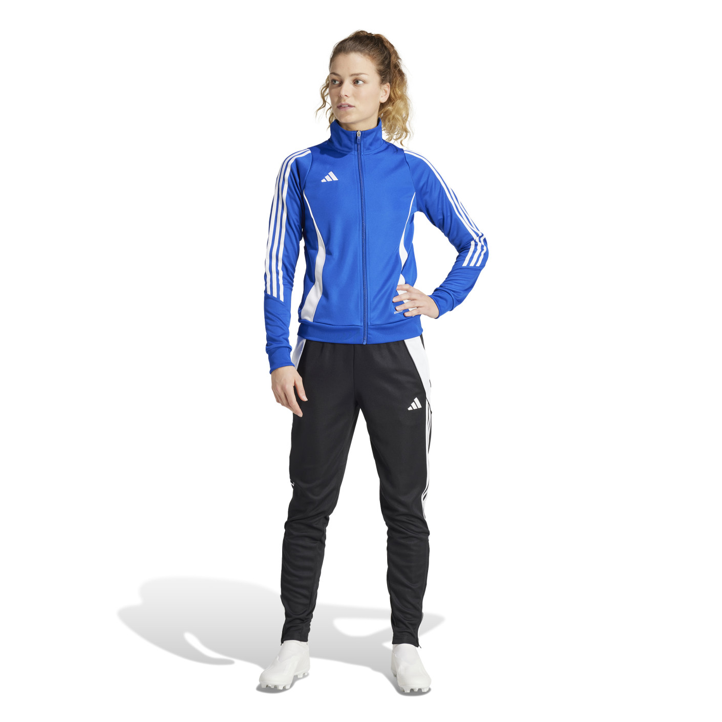 Adidas Tiro 24 Trainingsjack Dames Blauw Wit