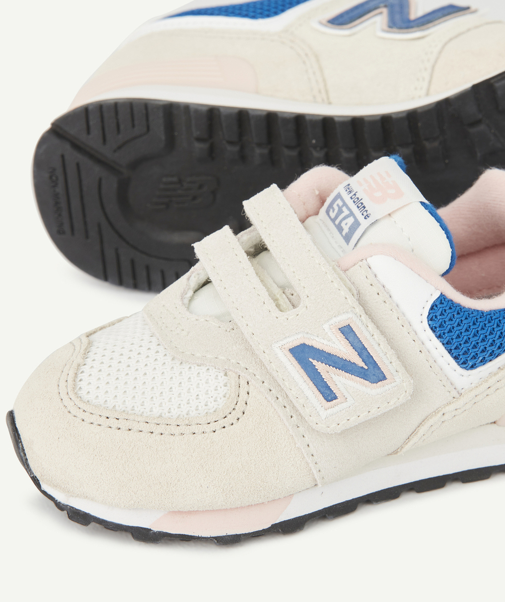 NEW BALANCEBASKETS 574 BEIGES ET ROSES FILLE