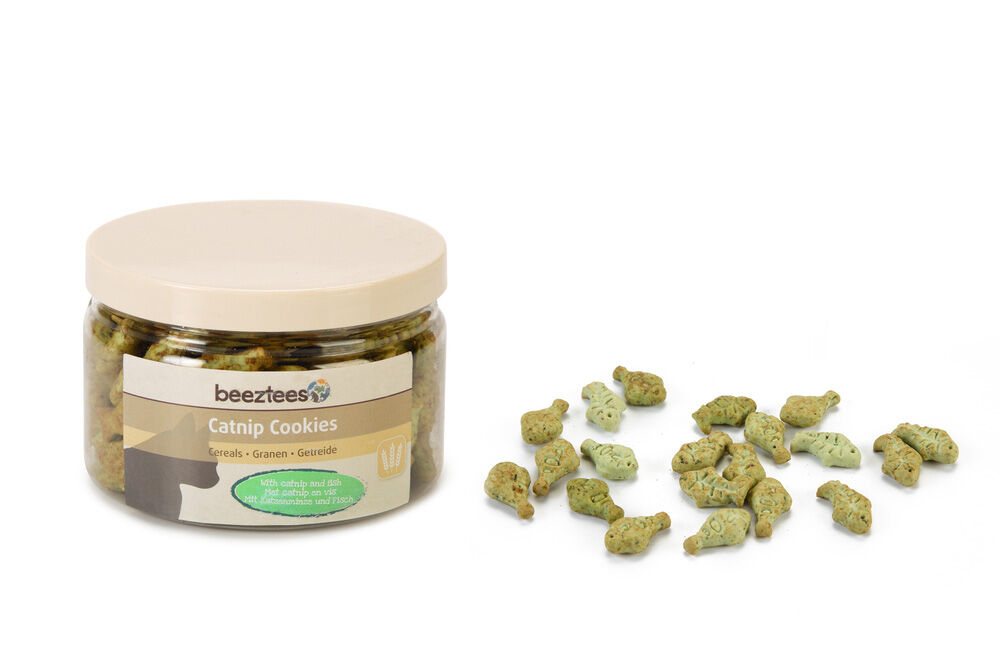 Beeztees Catnip Cookies Granen - Kattensnack - 55 Gram - zalm