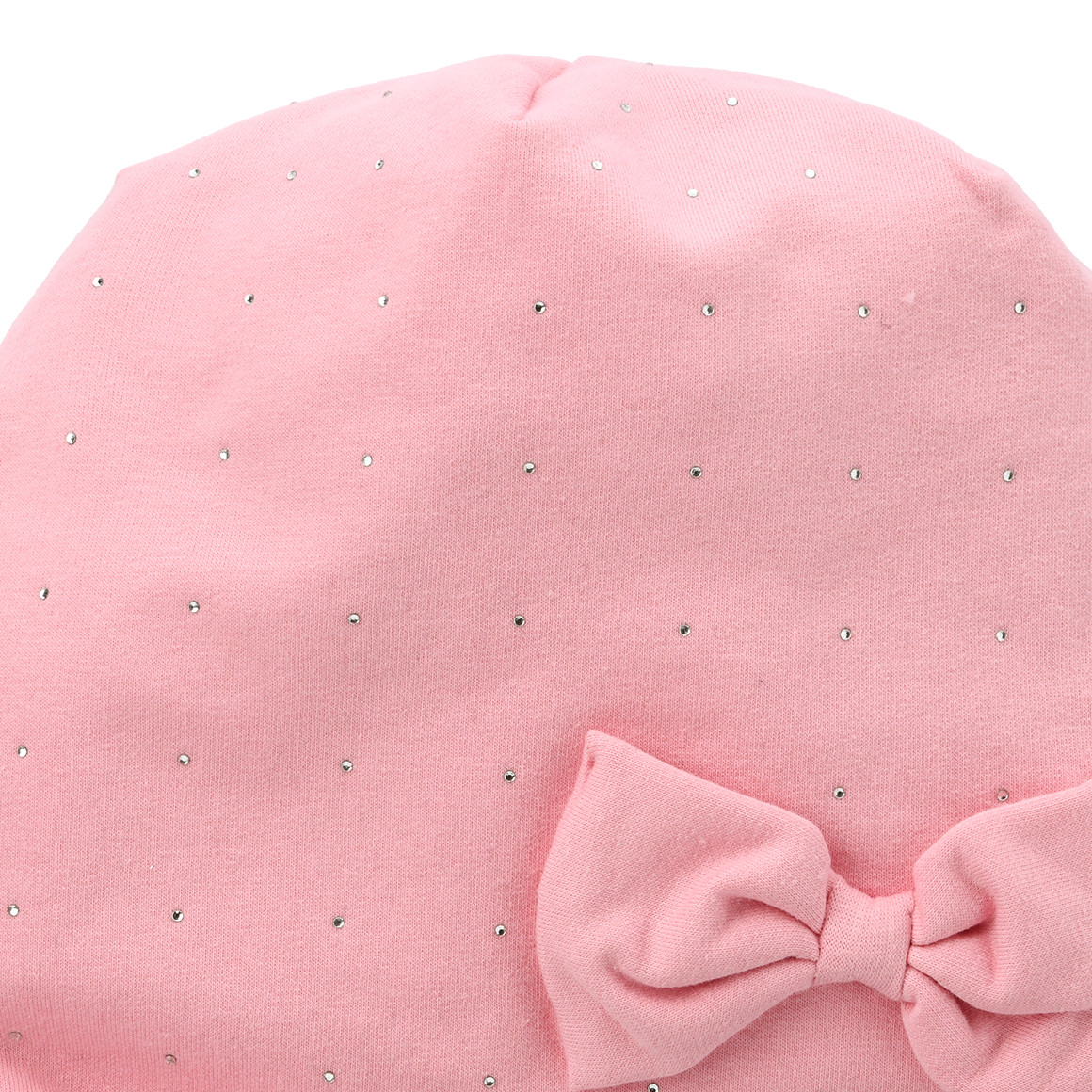 Topolino Mädchen Beanie mit Glitzersteinchen rosa