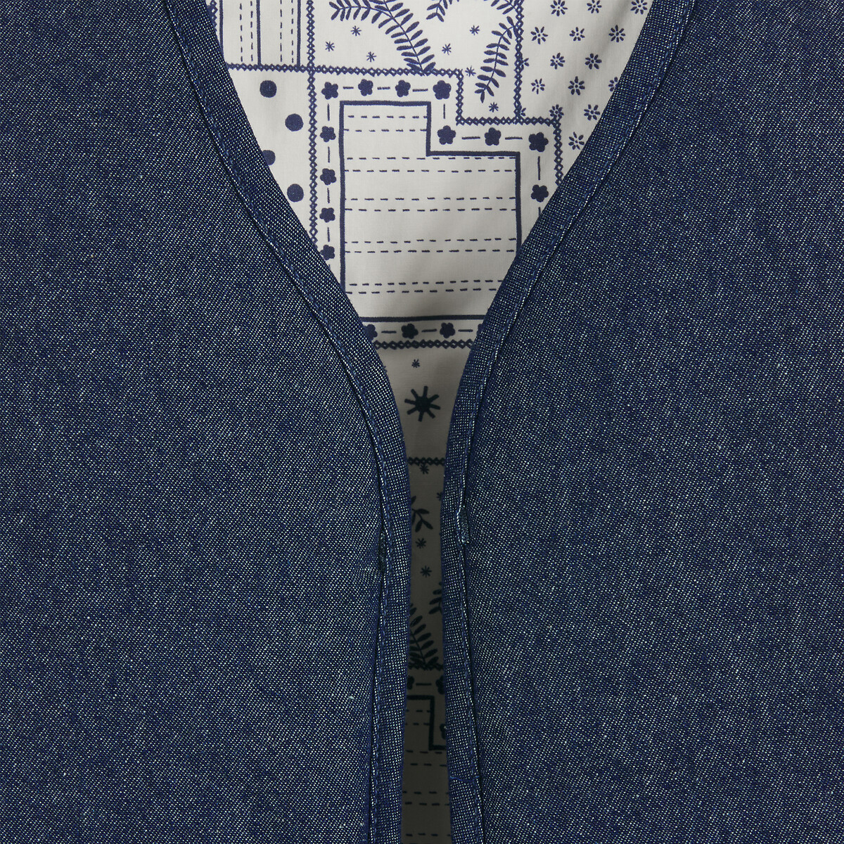 COLEÇÕES LA REDOUTE<br>Colete jeans sem mangas