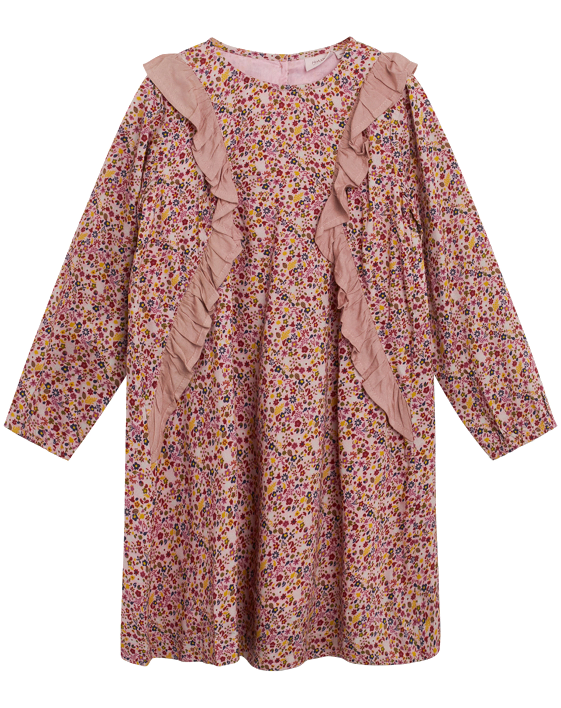Langarm-Kleid MINI DITZY FLOWER geblümt in print rosa