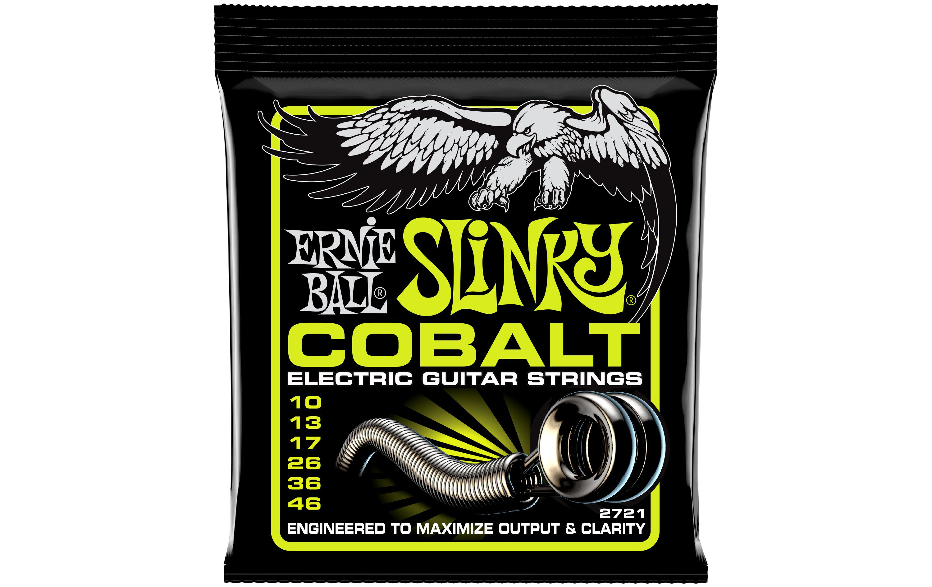 Gitarrensaiten 2721 Slinky Cobalt – Regular 10-46Praktischer Saitensatz für Ihre E-Gitarre