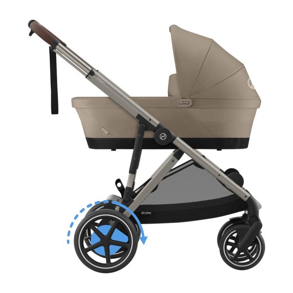 Cybex E-Gazelle S Kinderwagen 2-in-1 Taupe - Almond Beige / Beige