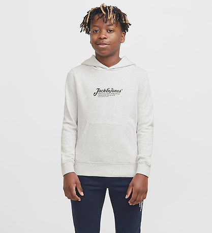 Jack & Jones Kapuzenpullover - JjBeau - Weiß Meliert