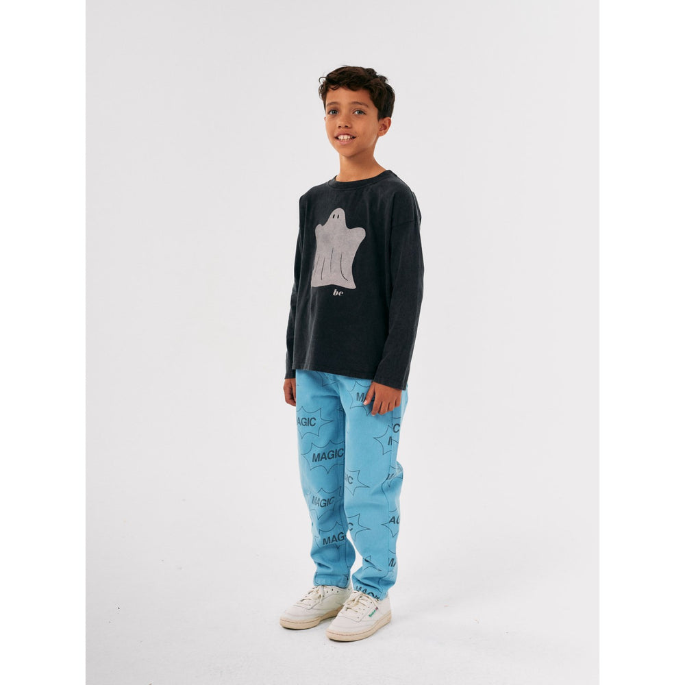 Køb Bobo Choses Light Blue It'S Magic All Over Denim Baggy Bukser