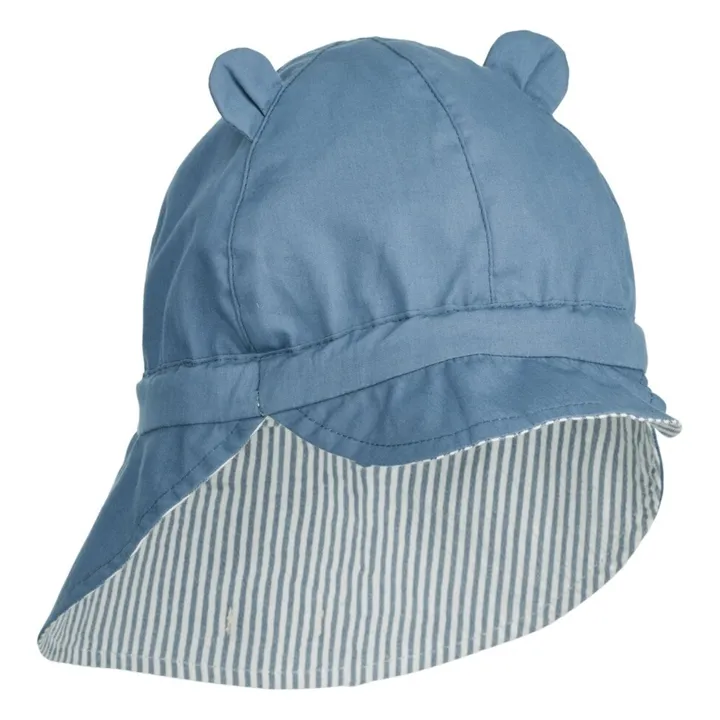 Liewood Chapeau Anti-UV Reversible Coton Bio Gorm | Bleu