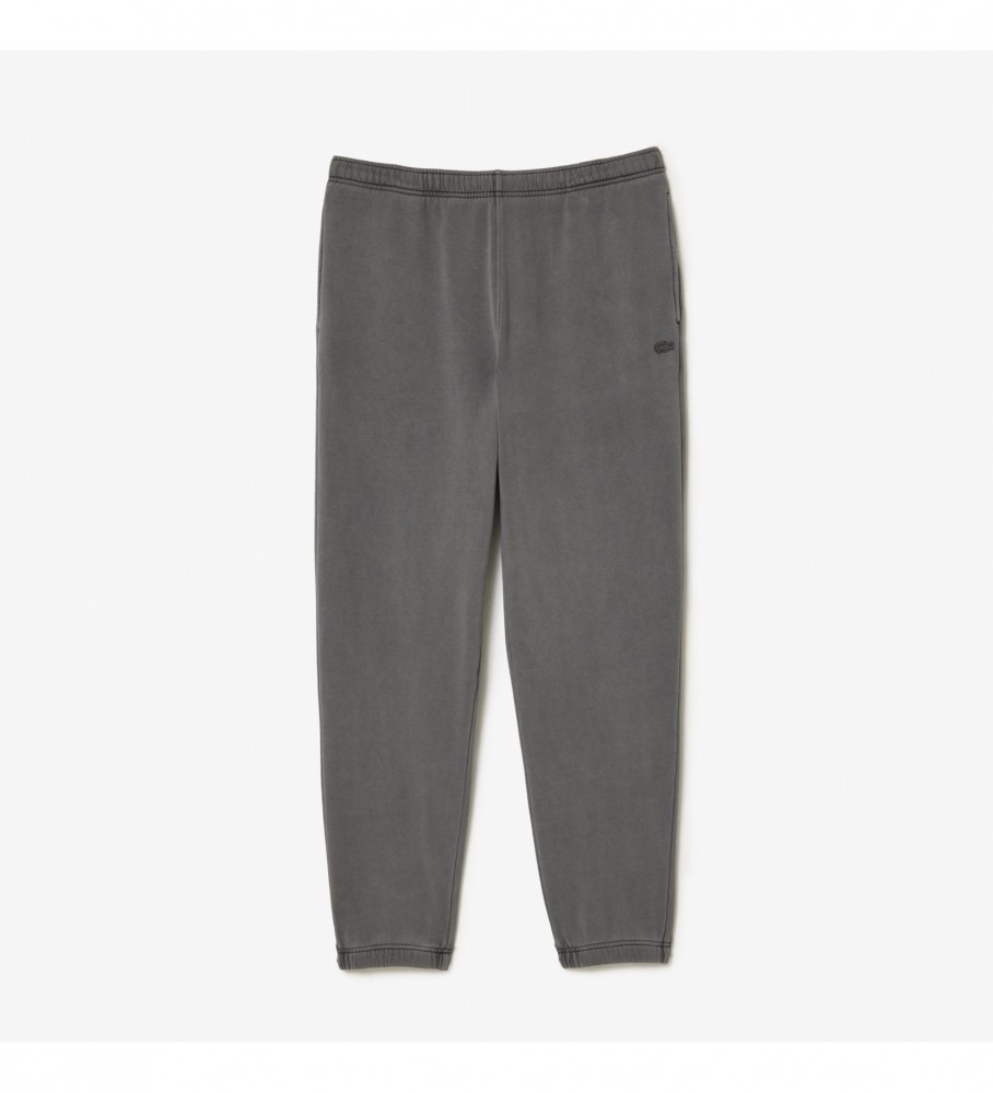 Calça de treino Lacoste em fleece cinza