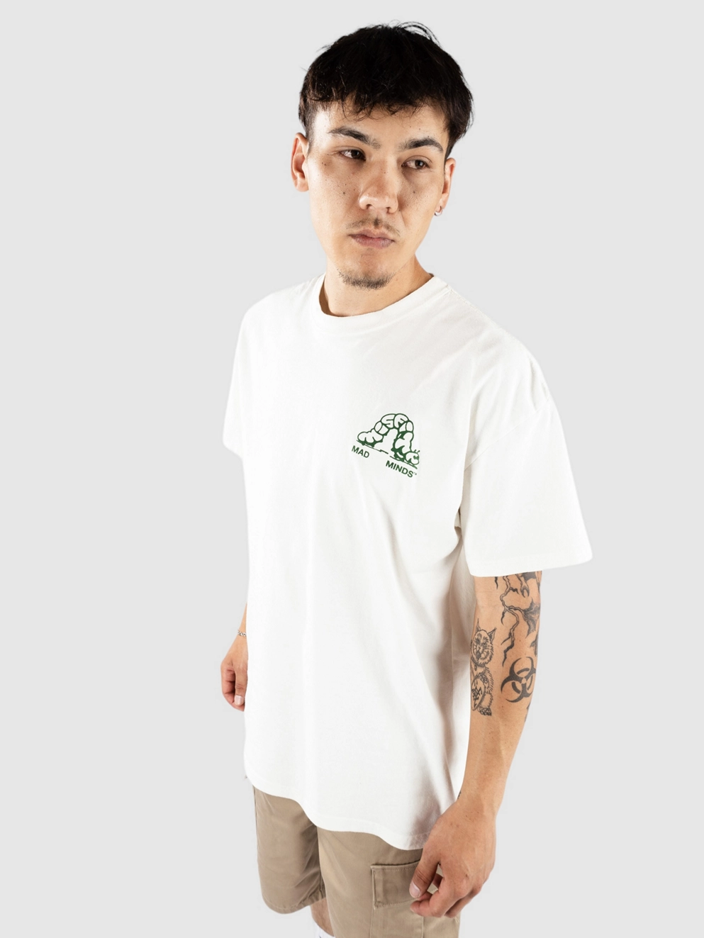 Misfit Shapes Third Cycle T-Shirt pigment thrift white