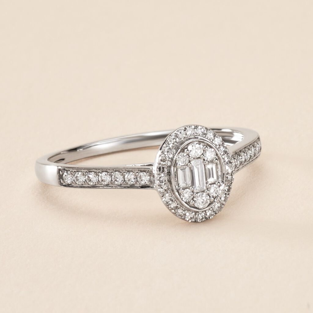 Bague Collection 1986 Or Blanc Diamant