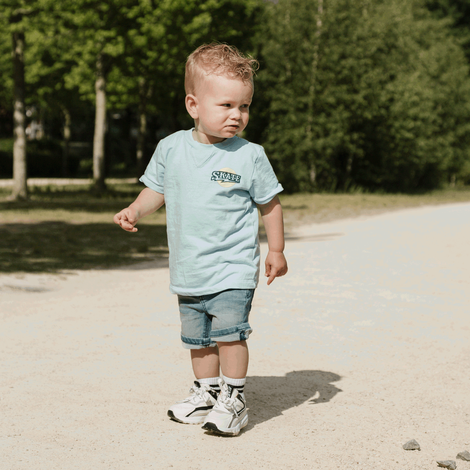 Shoesme sportlicher schwarz-weißer Sneaker