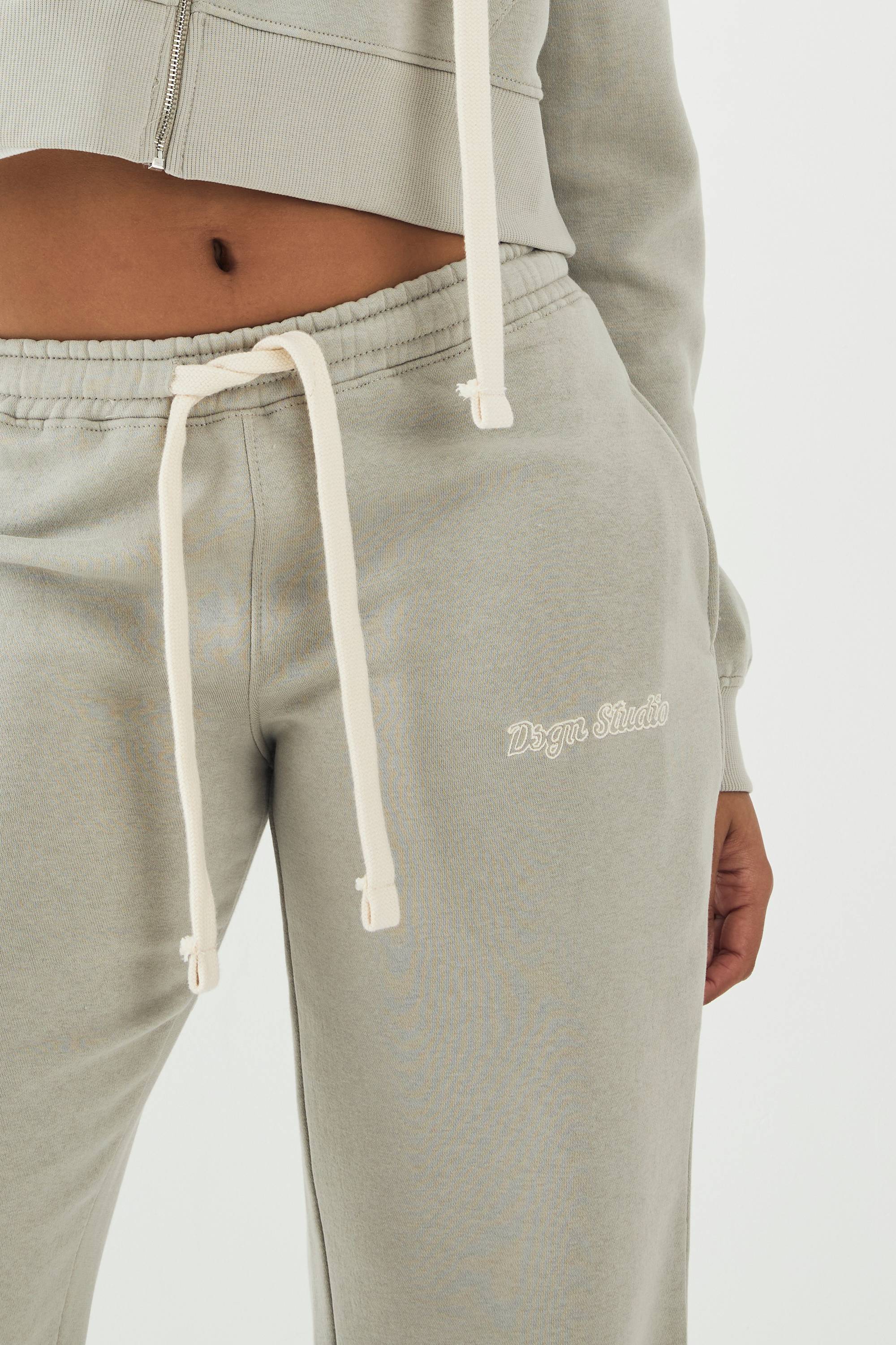 Jogging DSGN Studio à Jambes Droites avec Cordon Contrasté