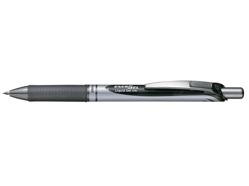 pentel Gelschreiber EnerGel 0.7 mm, Schwarz Rollerball zum Schreiben und Zeichnen