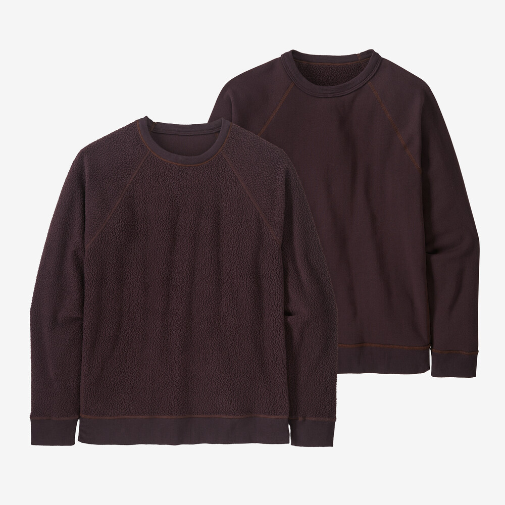 Wendbarer Herren-Fleece-Rundhalsausschnitt aus Shearling