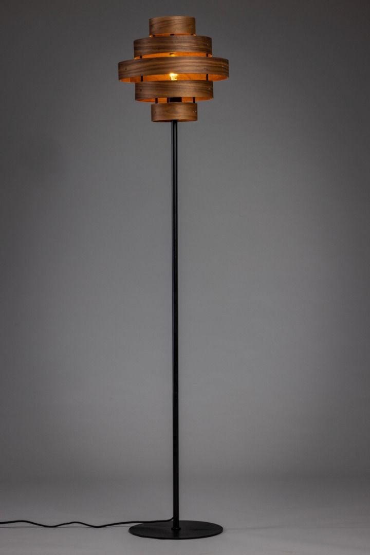 Vloerlamp 05-VL8340-30 Walnut  | ETH⌀35  x H158 cm