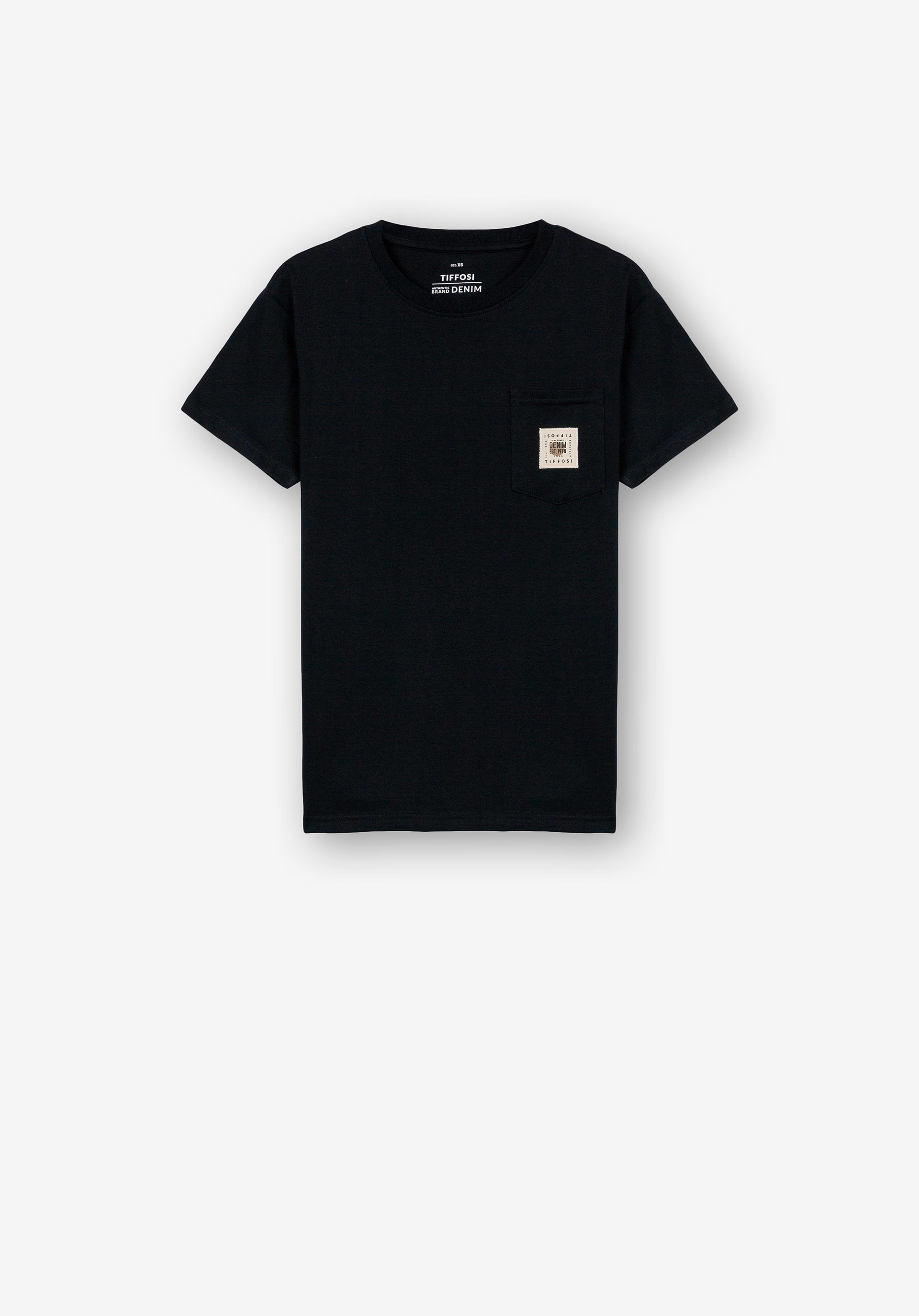 T-shirt com Bolso Frontal