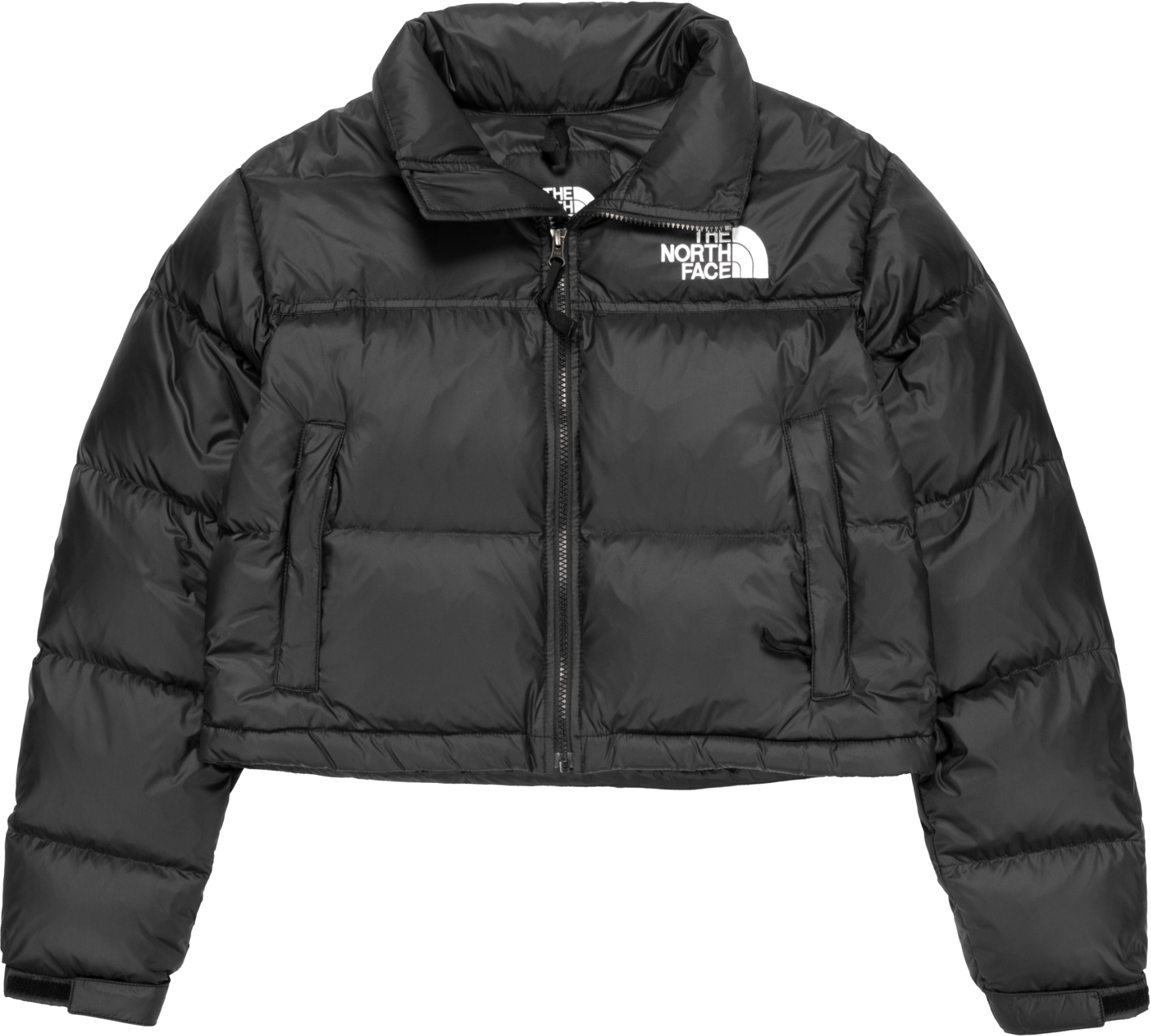The North Face Nuptse Cropped Jacke Damen Schwarz
