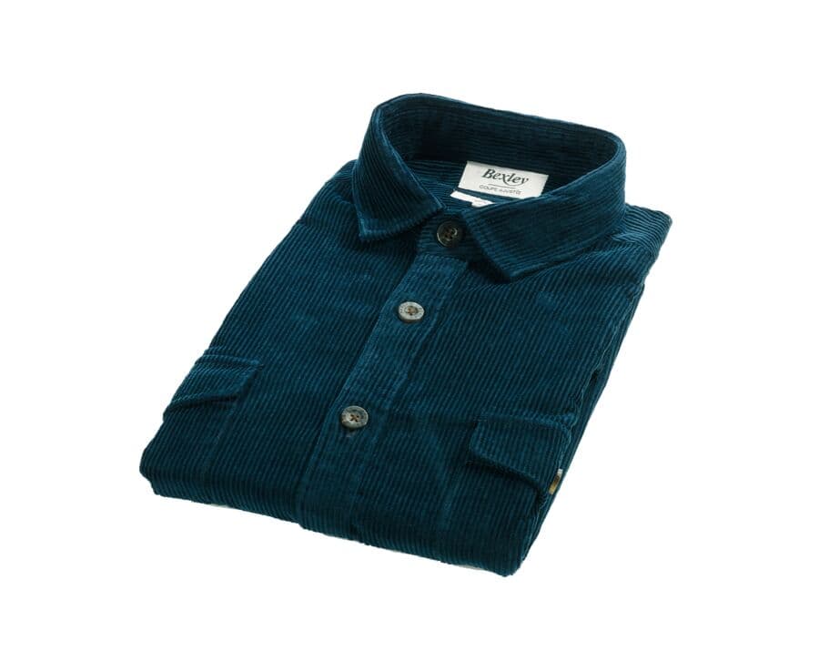 Surchemise en velours Vert Sombre - VICTORIN