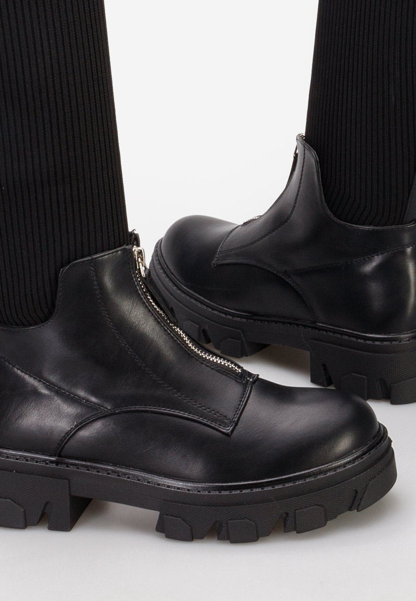 Bottes chaussettes noires Sheiva