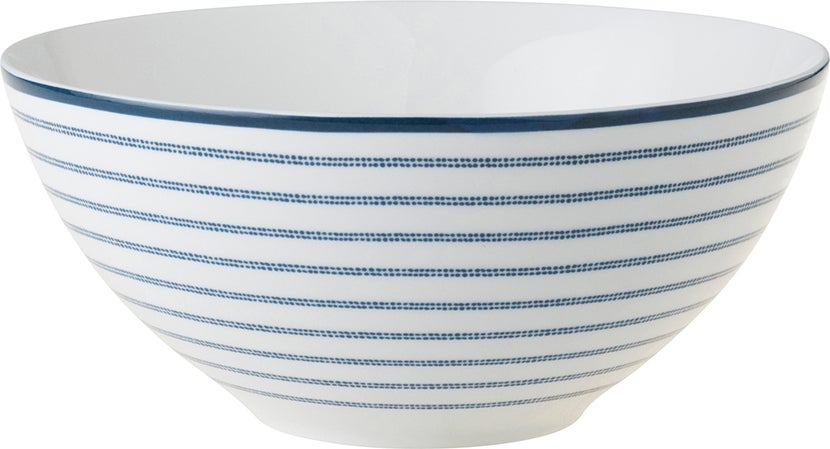 Laura Ashley schaal Candy Stripe blauw D 16 H 8 cm