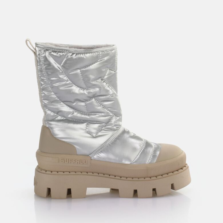 Raven Snow Boot Bottines vegan, argent