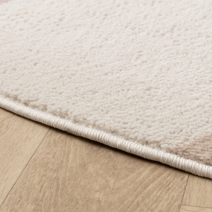 Rond Japandi vloerkleed - Aurora Shapes Beige