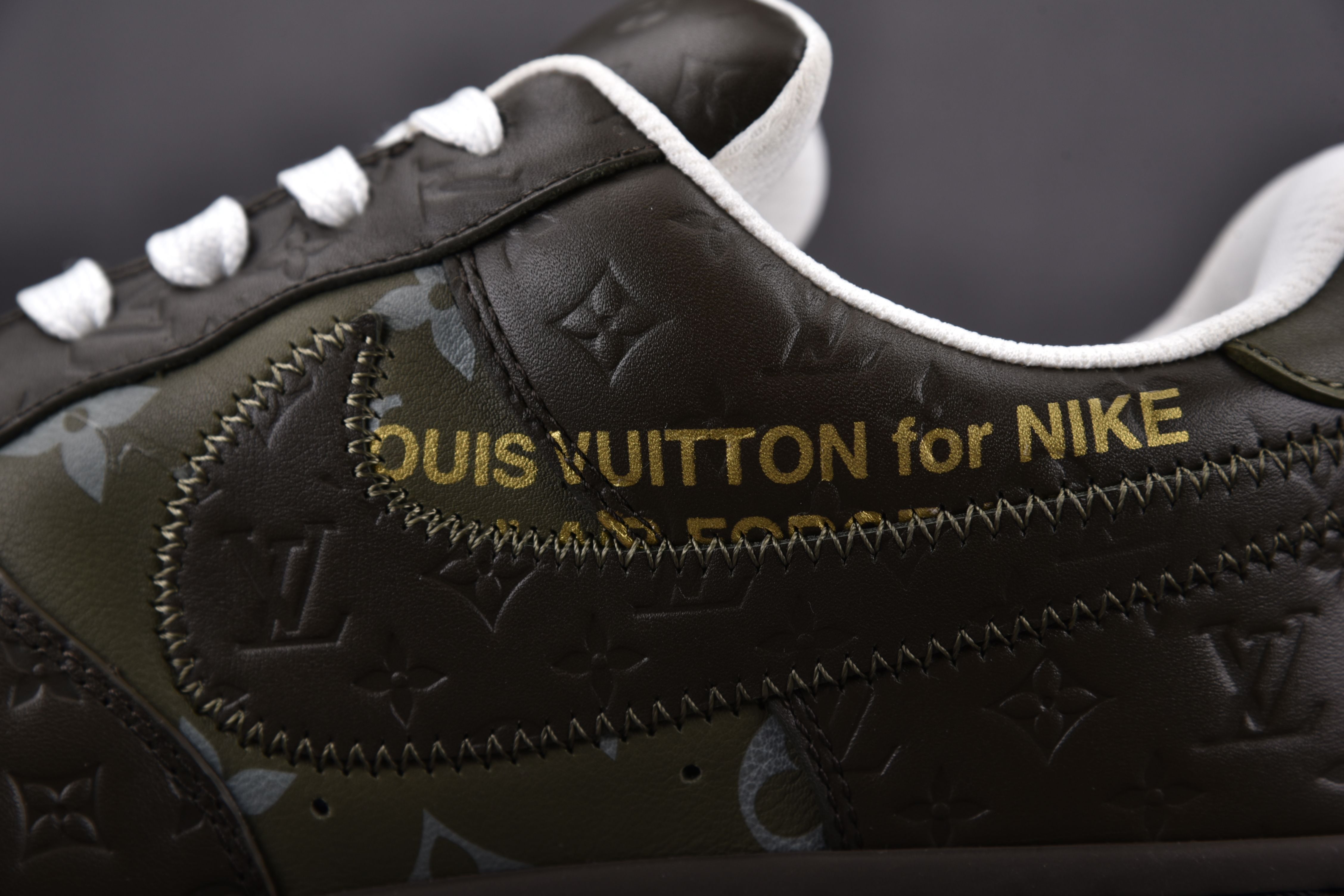 Nike Air Force 1 Low Louis Vuitton Royal Gray Green (Be careful about the size!!)