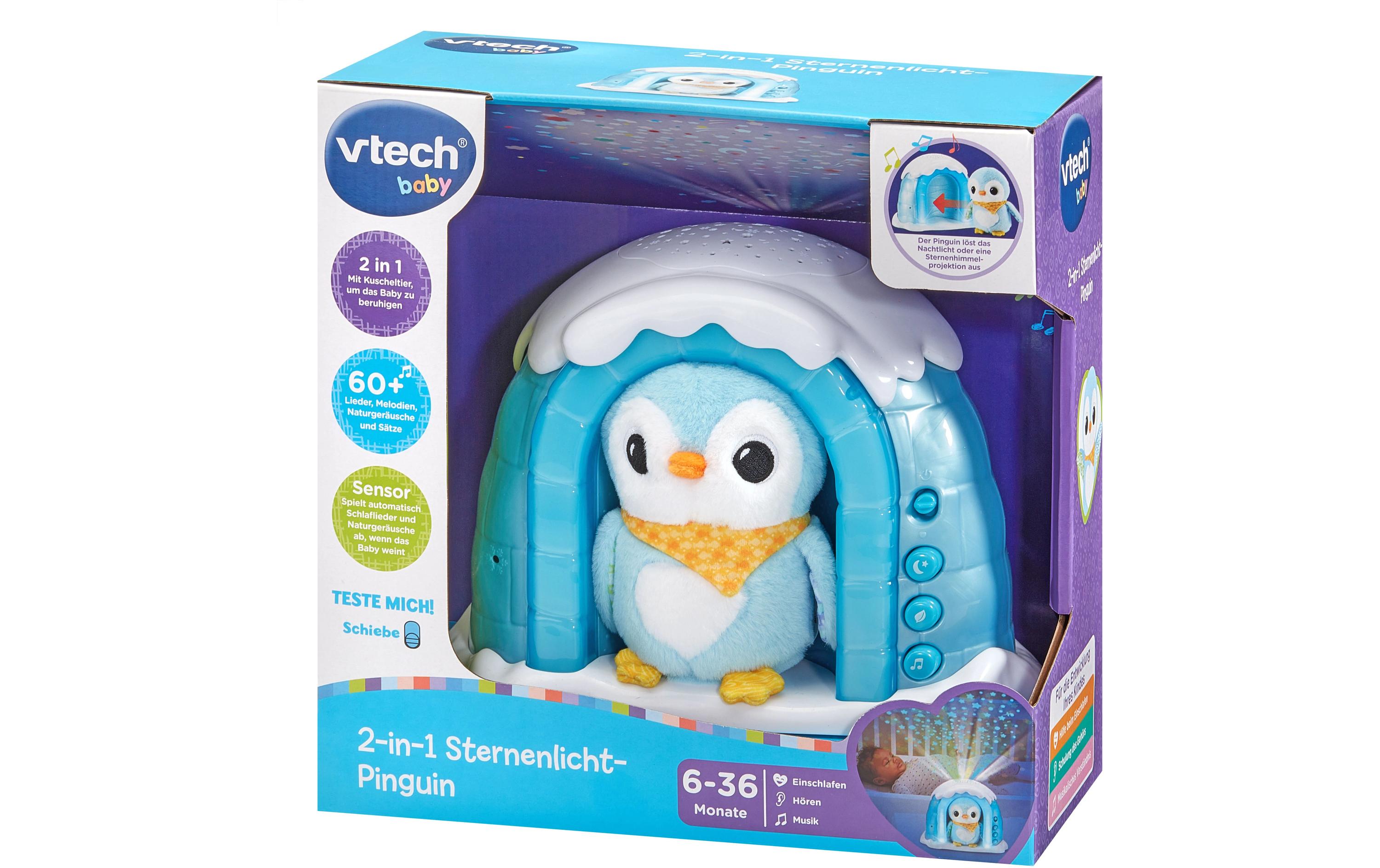 Projektor 2-in-1 Sternenlicht-Pinguin -DE-Interaktives Lernspielzeug