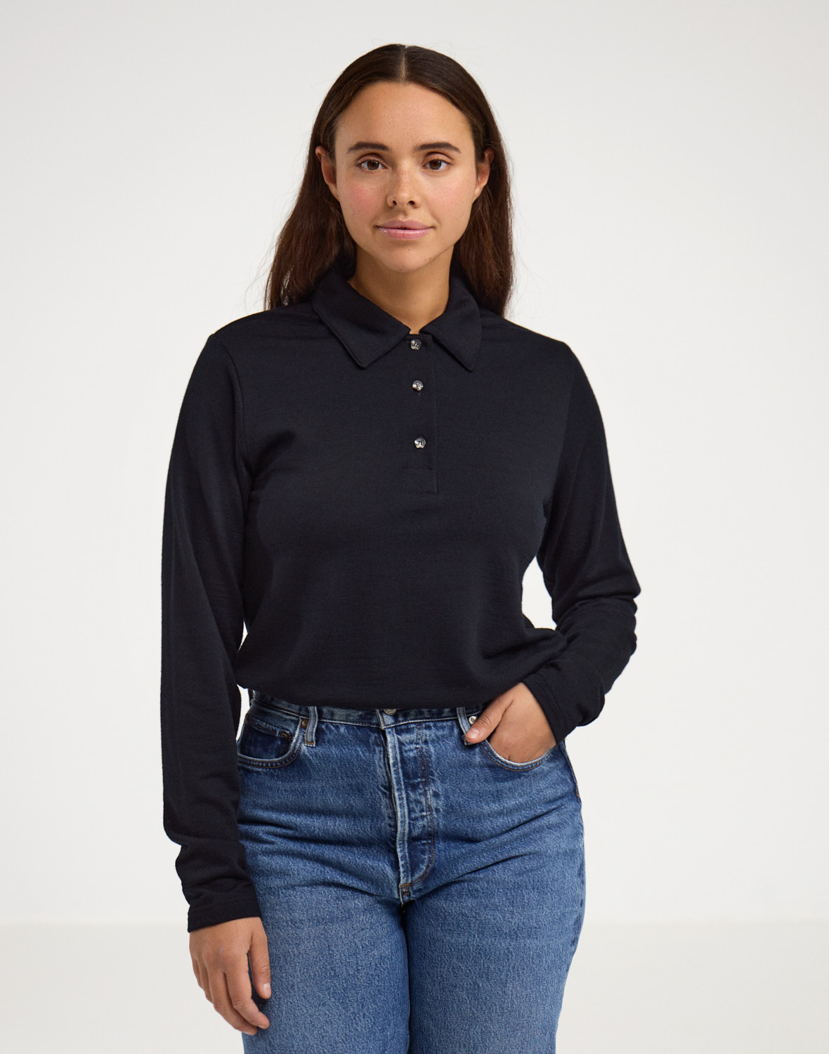 Poloshirt van merinowol voor dames - Gratis Verzending