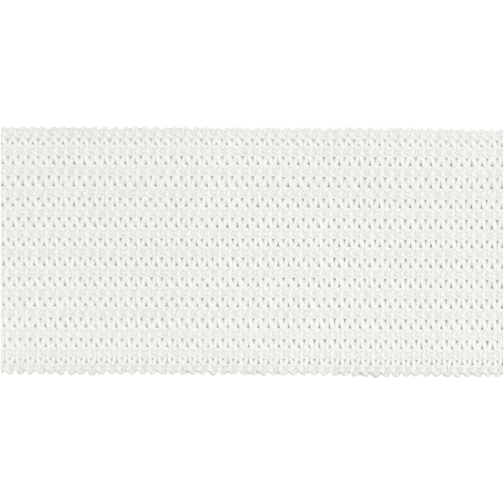 Elastiek Dikte 20mm Wit, 25m
