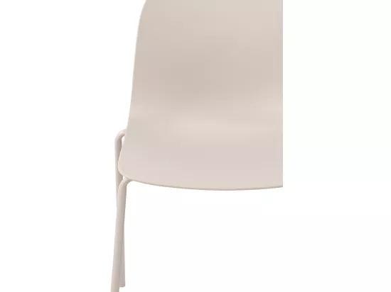 Chaise de conférence - Plastique - Gris clair - Hardin