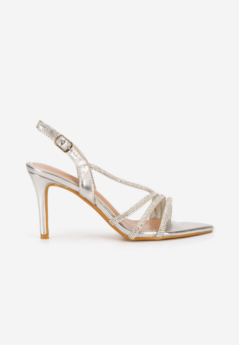 Sandales élégantes femme argent Sorinia