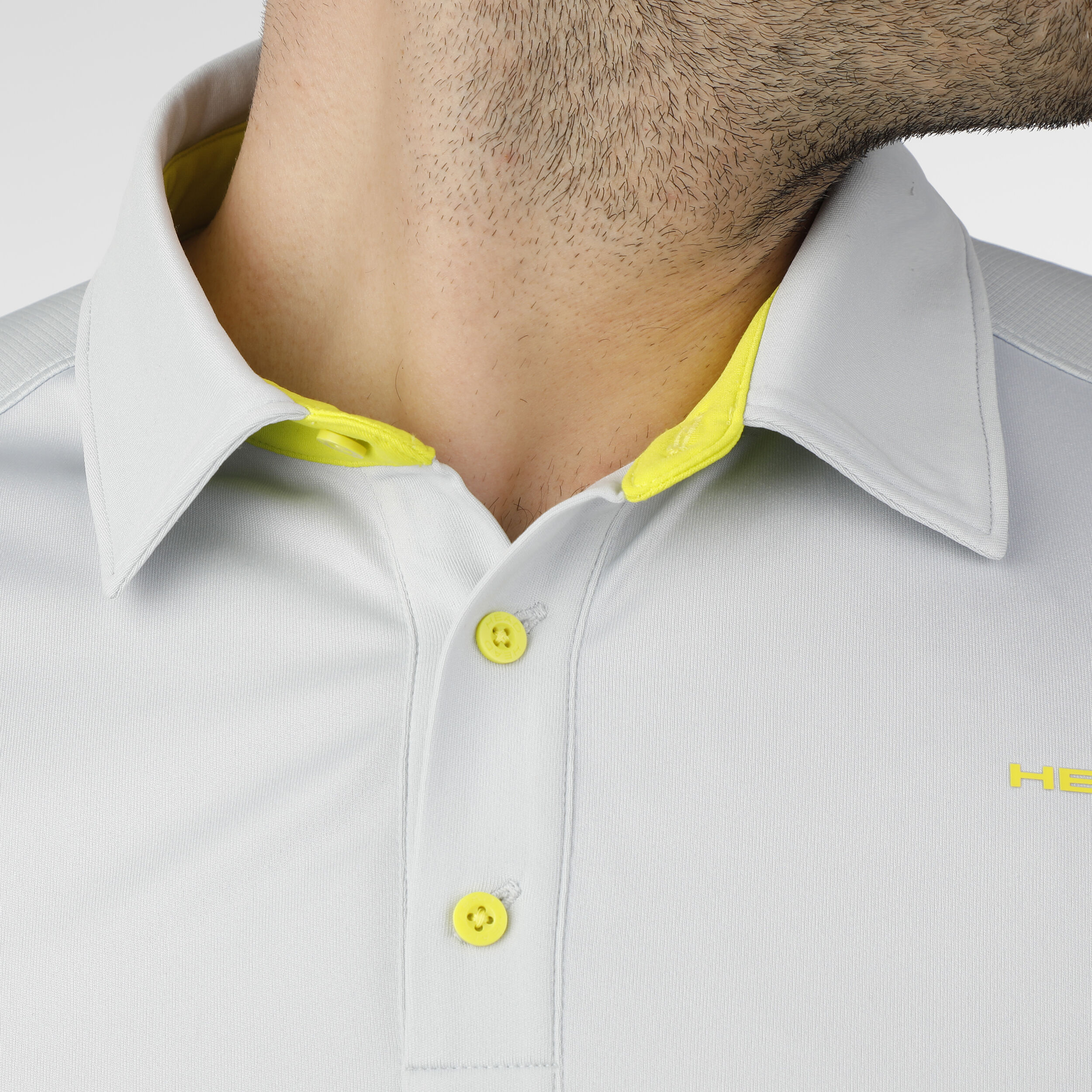 HEAD Extreme Polo Edition Spéciale Hommes - Blanc , Jaune