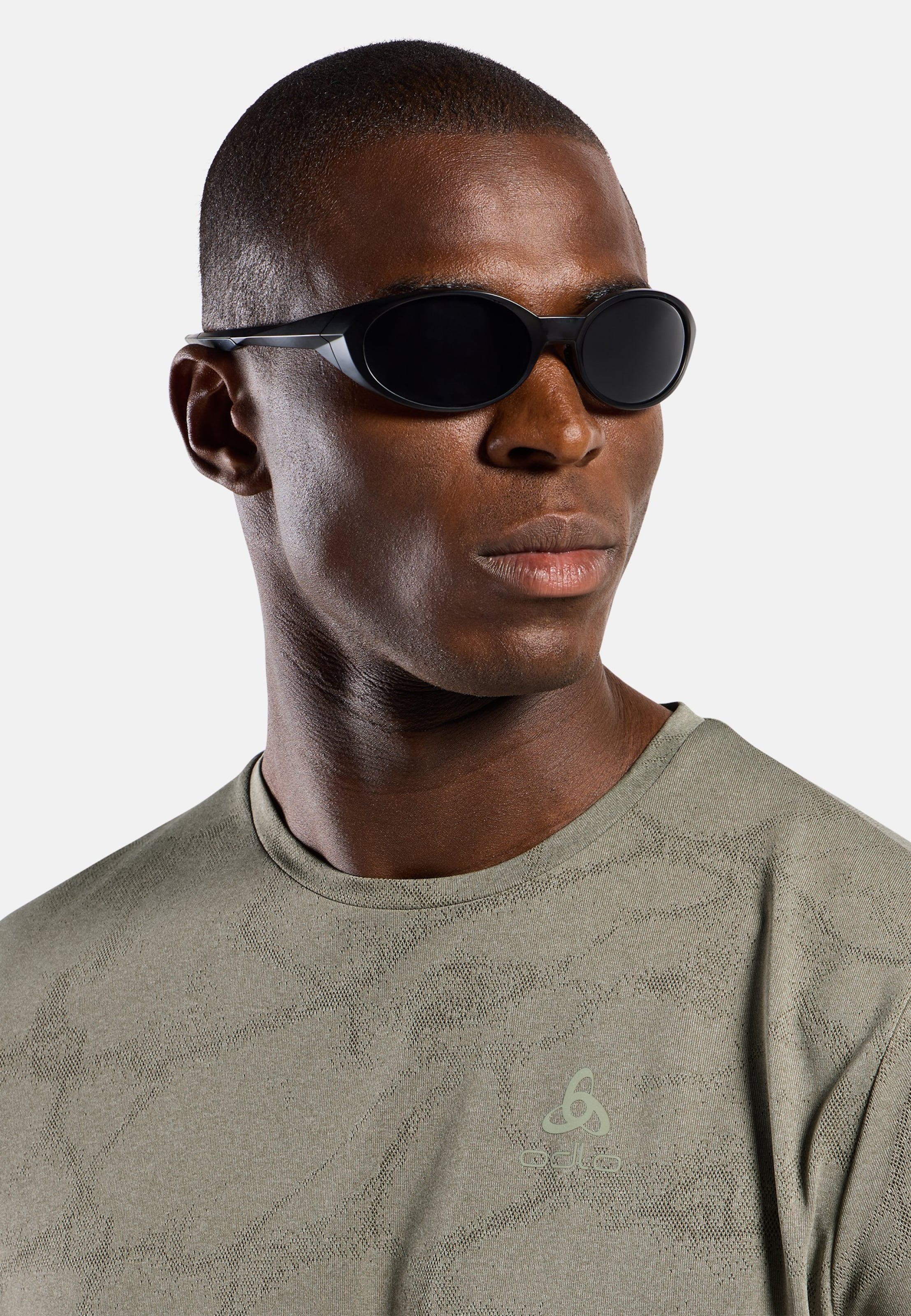 Zeroweight Engineered Chill-Tec Laufshirt in agate gray melange