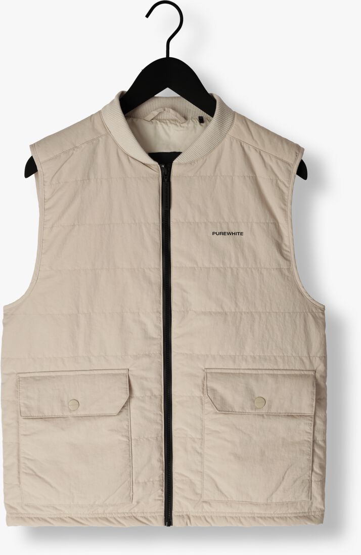 PUREWHITE zand purewhite bodywarmer light padded bodywarmer