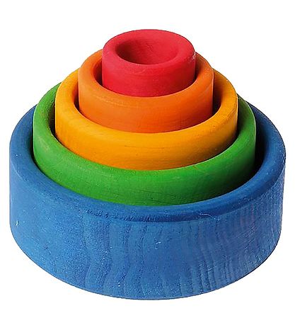 Grimms Holzspielzeug - Stapelnäpfe - 5 Teile - Blau
